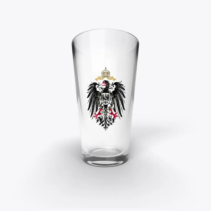 German Empire Eagle Beer Glass