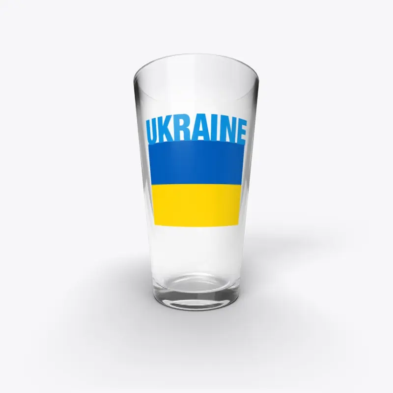 Ukraine Beer Glass